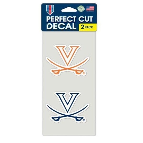 Wincraft Virginia Cavaliers Decal 4x4 Perfect Cut Set of 2 Special Order 3208567640